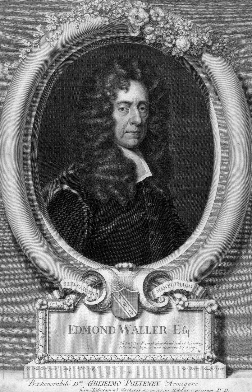 Edmond Waller, 17e eeuwse Engelse dichter door George Vertue