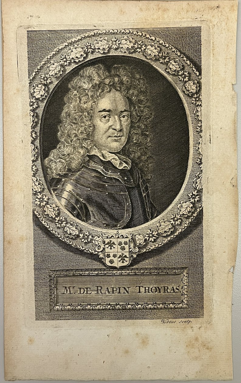 Mr. de Rapin Thoyras door George Vertue