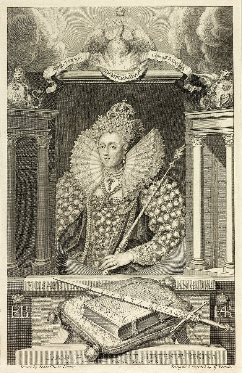 Koningin Elizabeth I door George Vertue