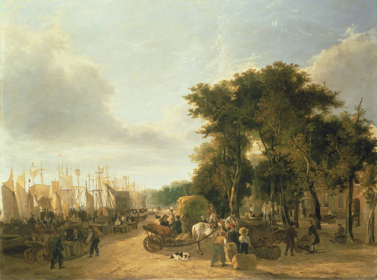 Yarmouth Quay, 1823 door George Vincent
