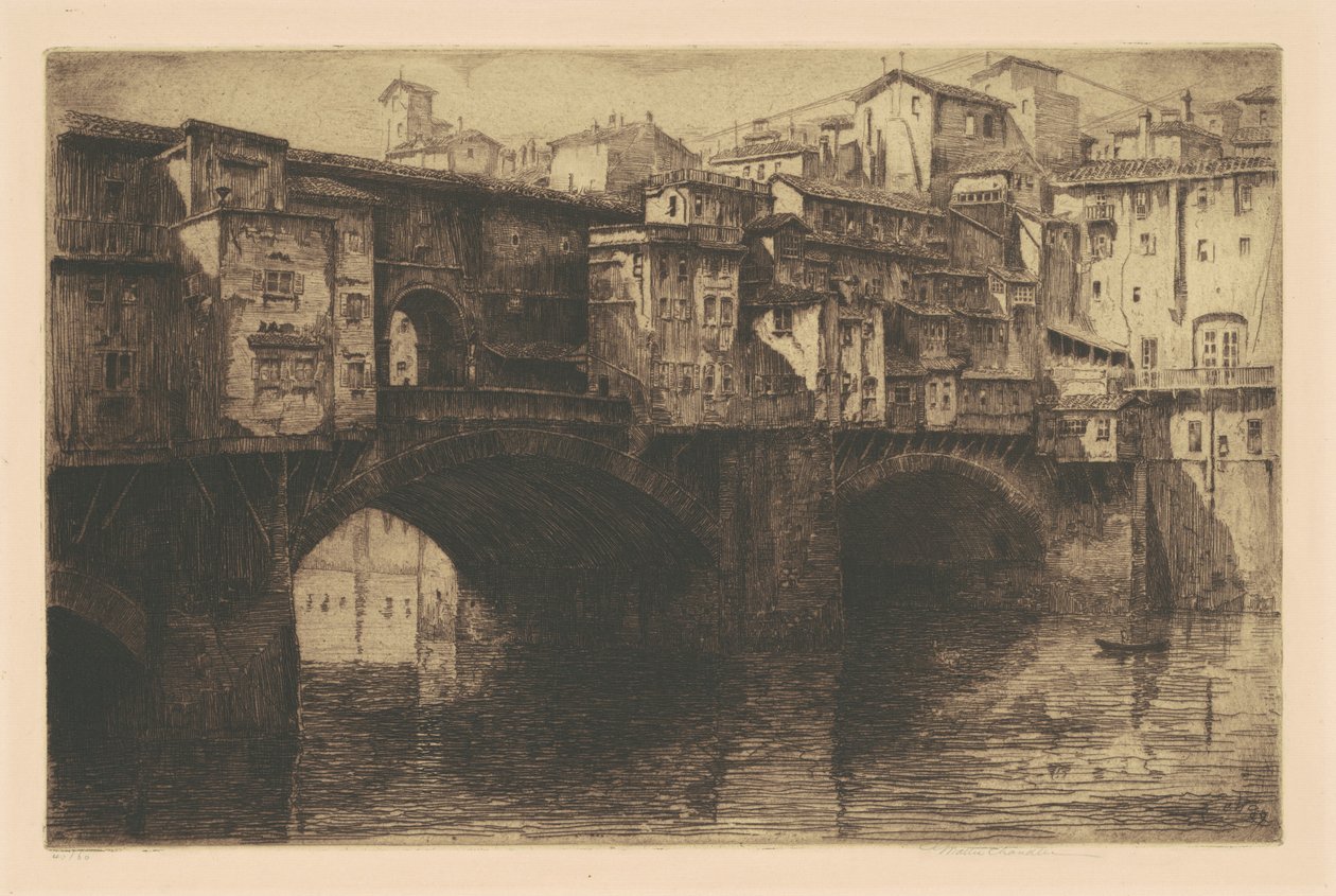 Ponte Vecchio, Florence door George Walter Chandler