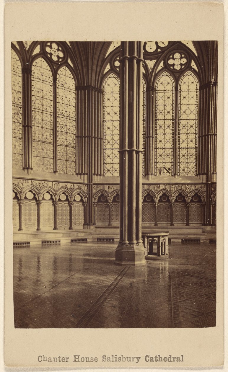 Kapittelzaal. Kathedraal van Salisbury. door George Washington Wilson