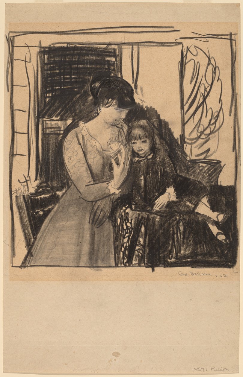 Anne en haar moeder door George Wesley Bellows