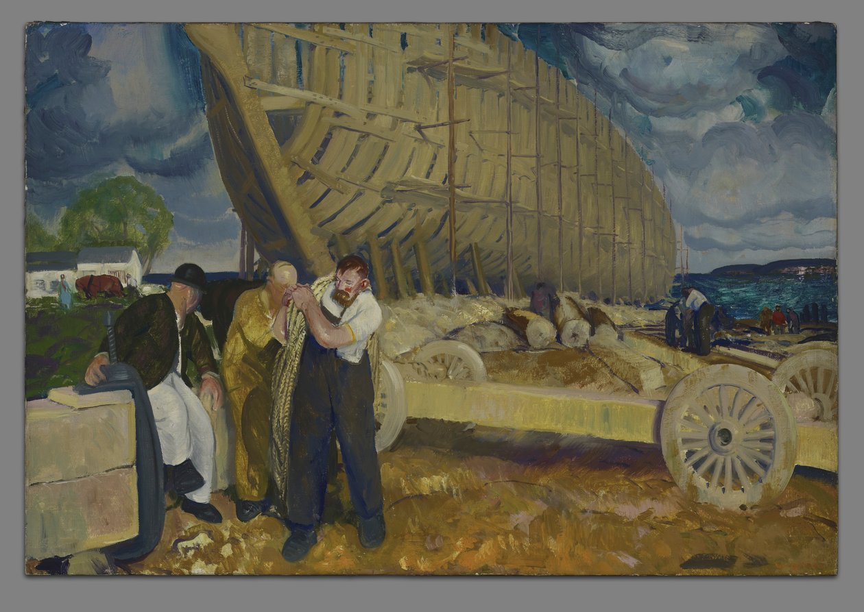 Scheepsbouwers door George Wesley Bellows