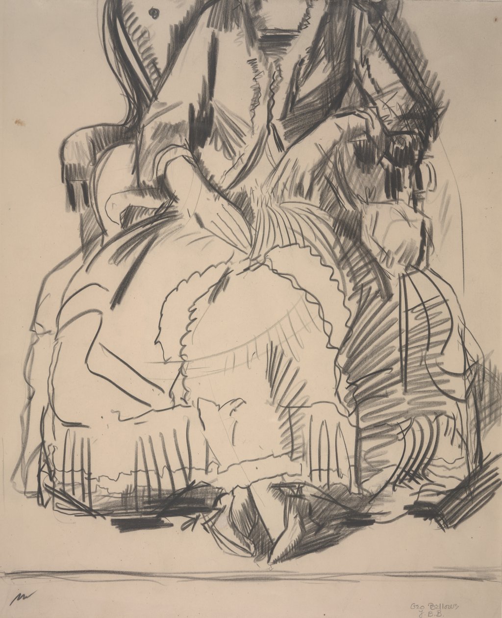Emma in een Paarse Jurk door George Wesley Bellows