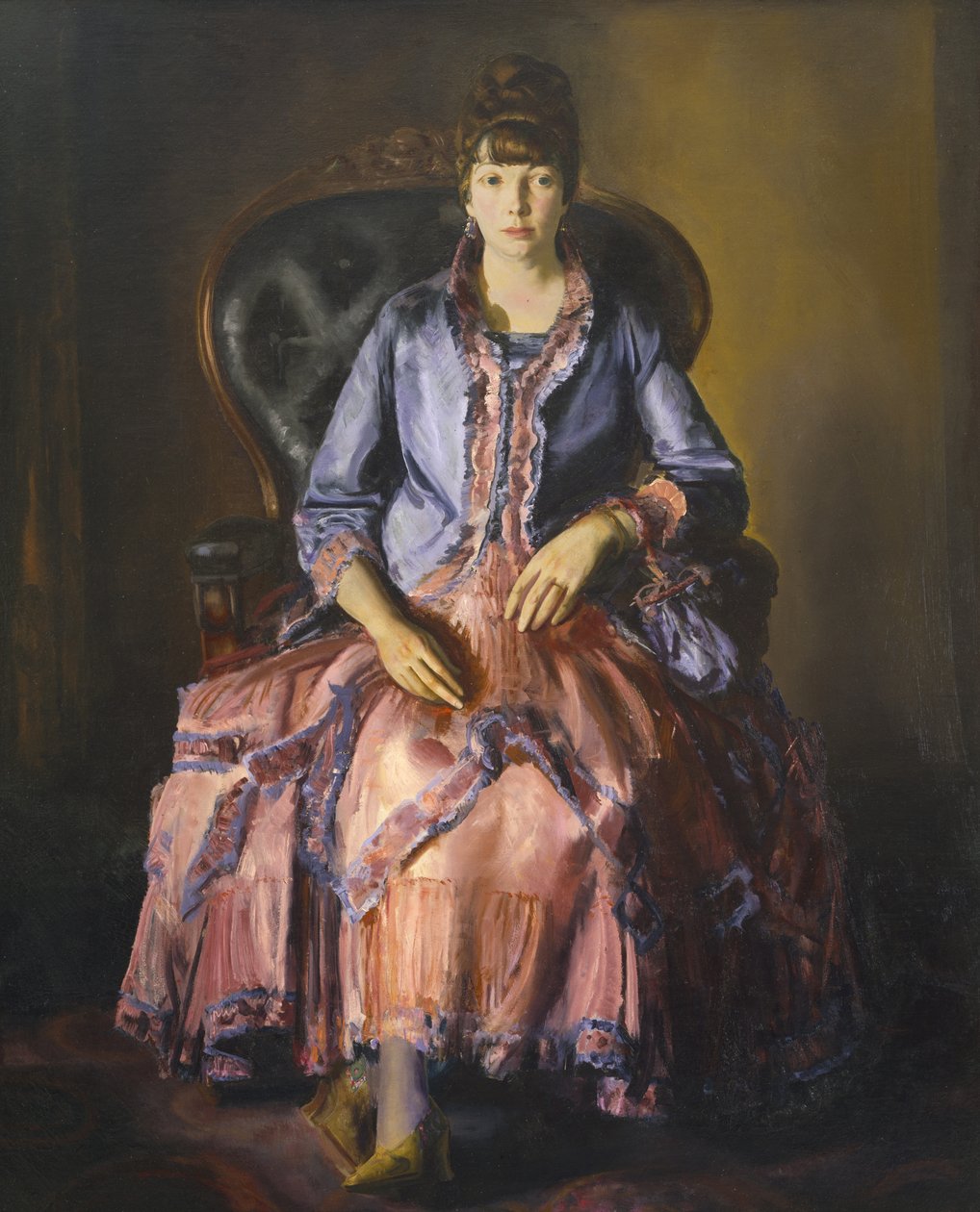 Emma in een Paarse Jurk door George Wesley Bellows