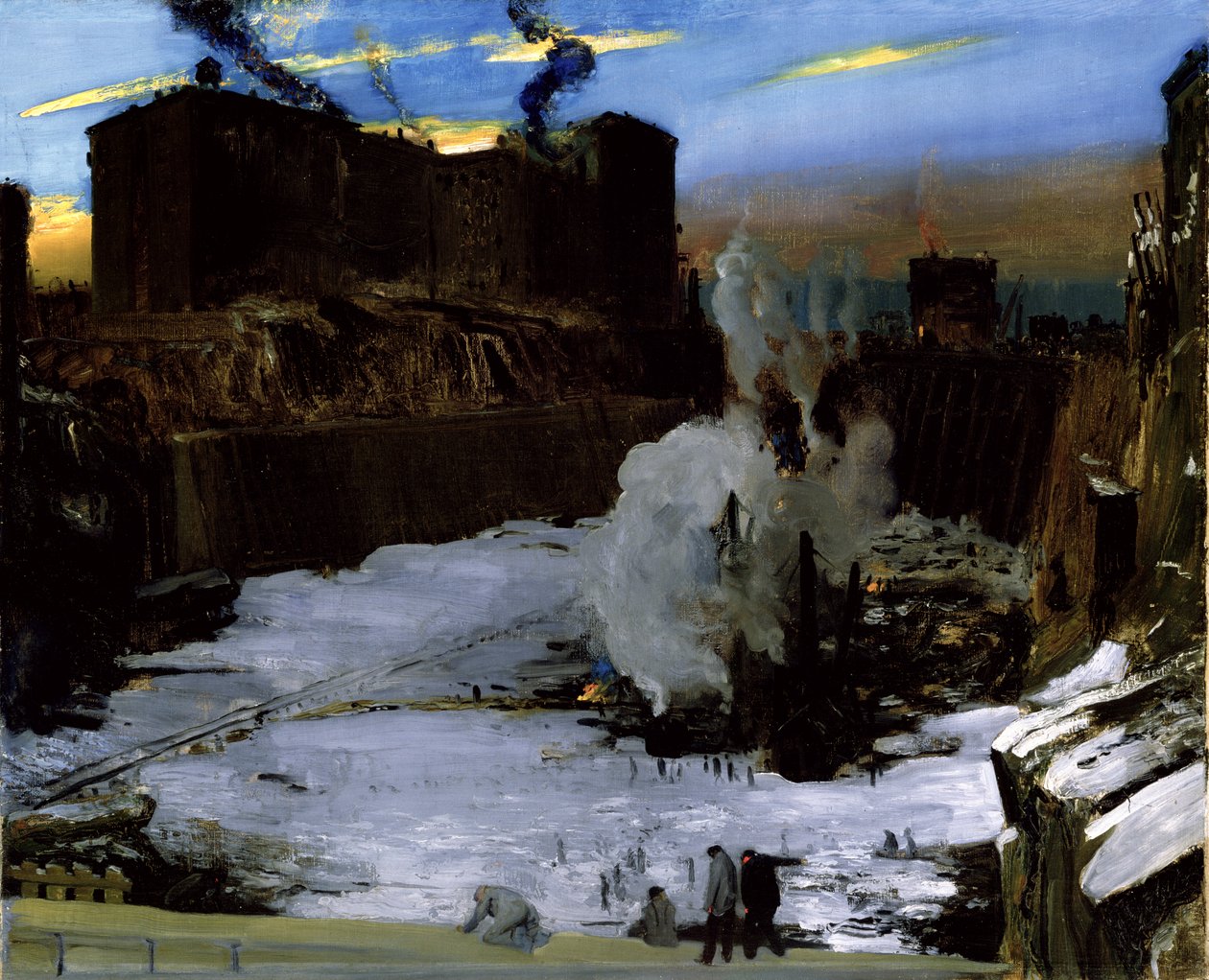 Pennsylvania Station Uitgraving door George Wesley Bellows