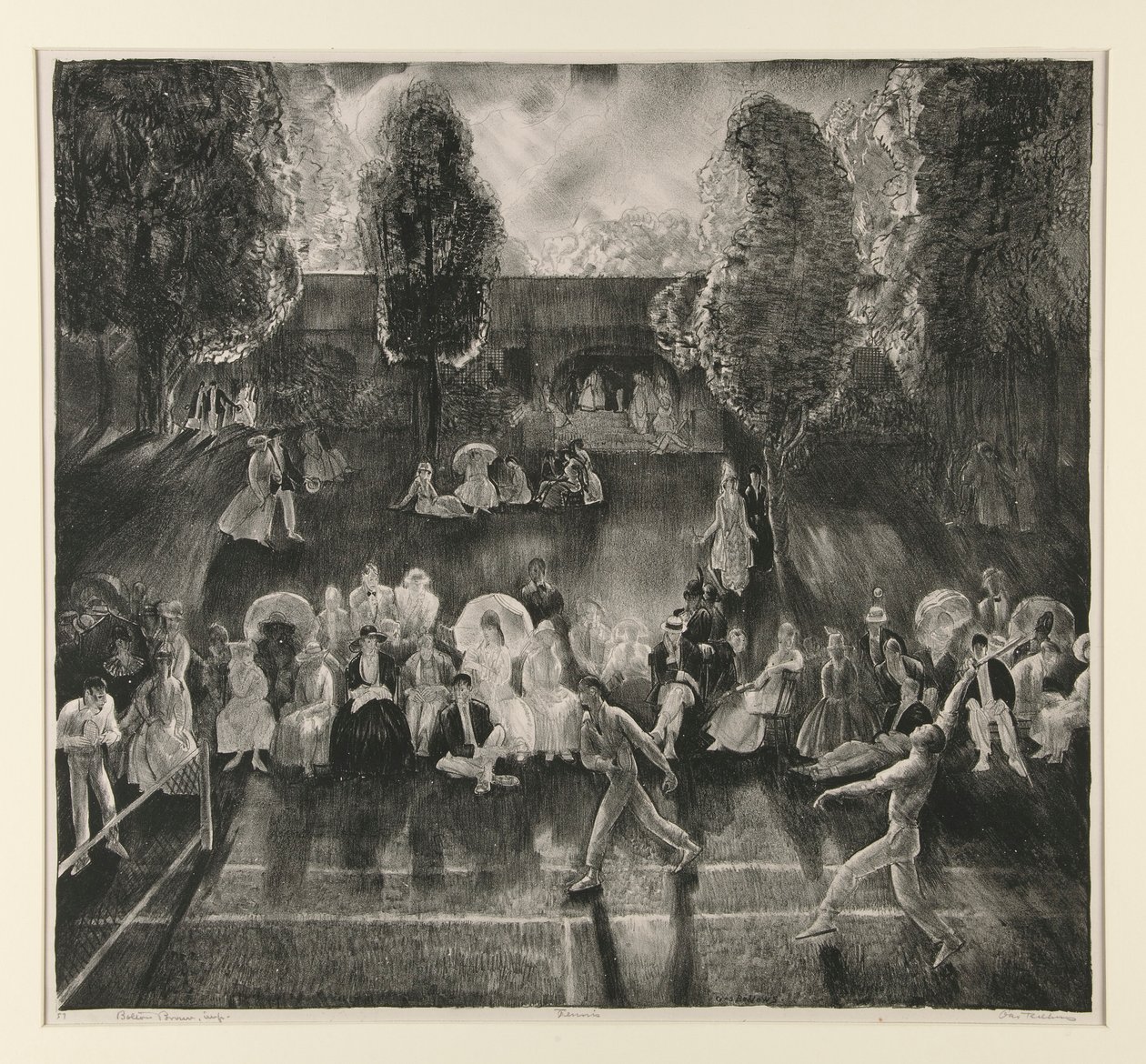 Tennis door George Wesley Bellows