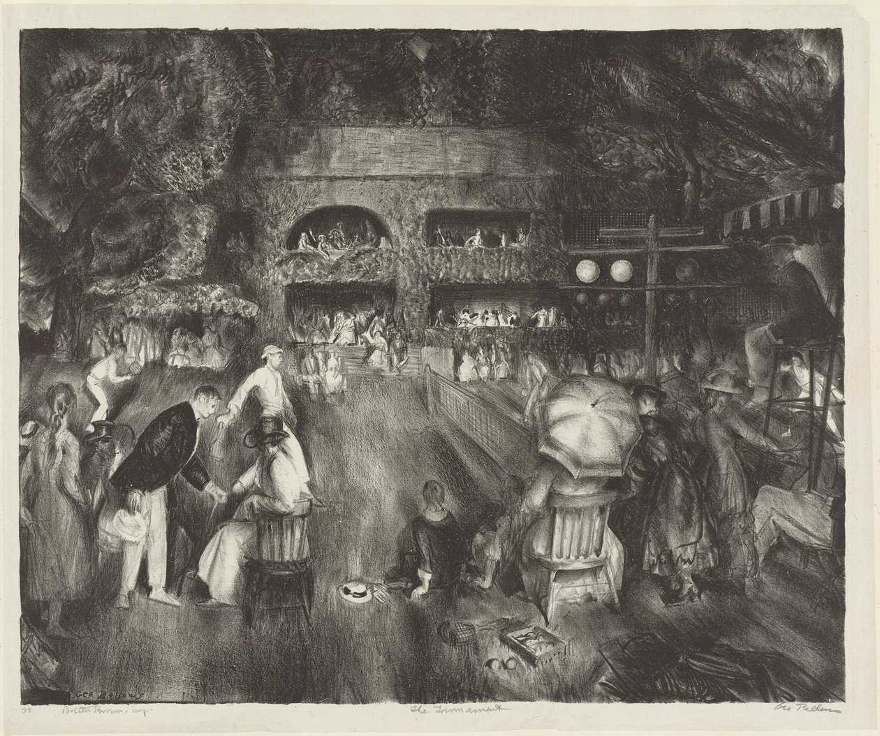 Het toernooi door George Wesley Bellows