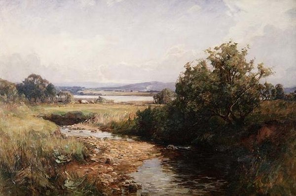 Een Schotse beek door George Whitton Johnstone
