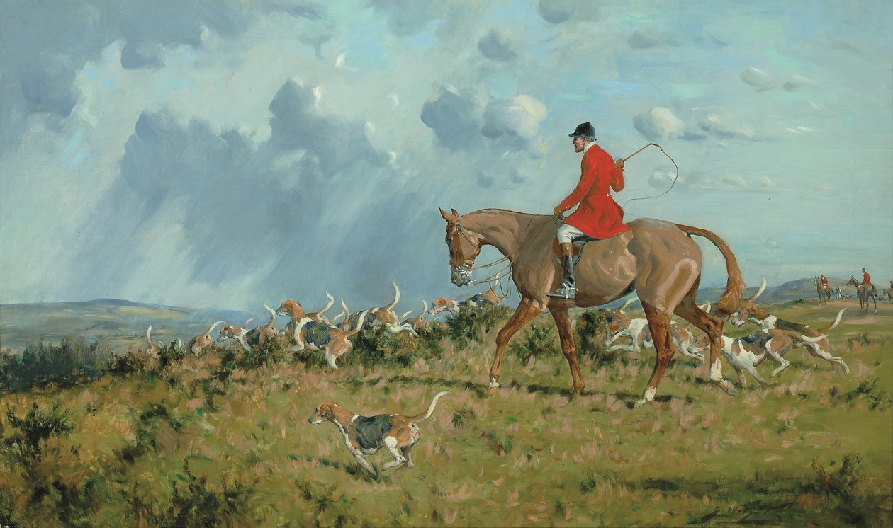 Op de geur (olieverf op doek) door George Wright