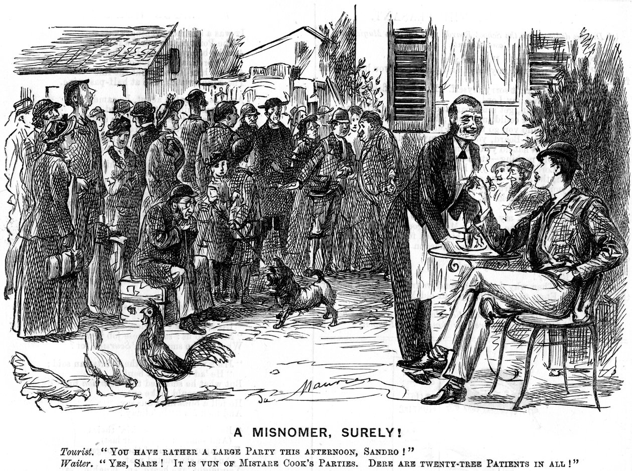 Een Misverstand, Zeker!, 1880 door George du Maurier