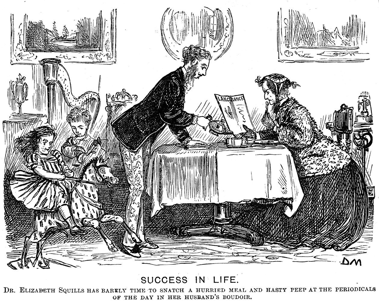Succes in het Leven, 1867 door George du Maurier