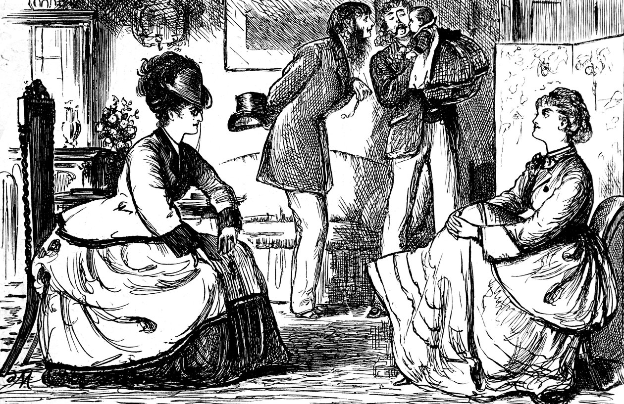 Engelse koppels uit de hogere klasse door George du Maurier
