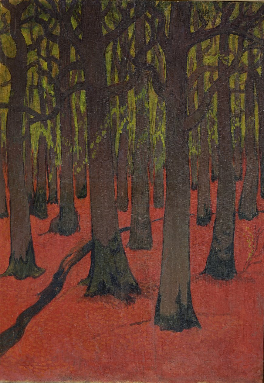 Het bos met rode aarde, c.1891 door Georges Lacombe