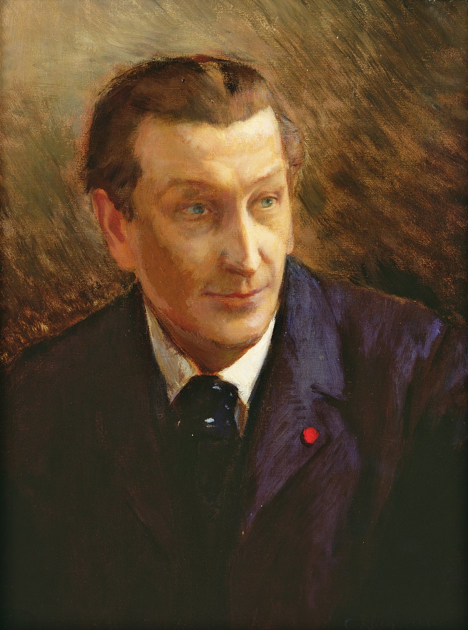 Portret van Francois Coppee (1842-1908) door Georges Marie Rochegrosse