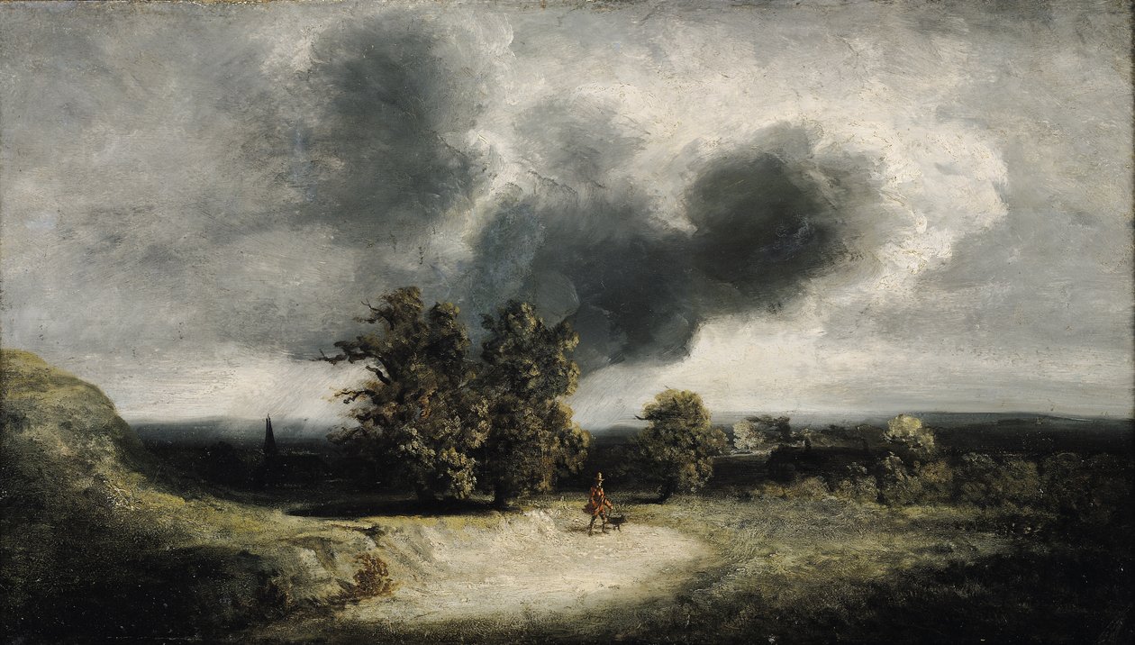 Landschap aan de rand van Parijs door Georges Michel