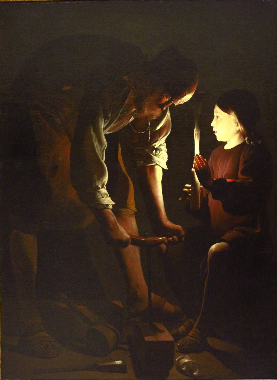 Sint Jozef de timmerman door Georges de La Tour