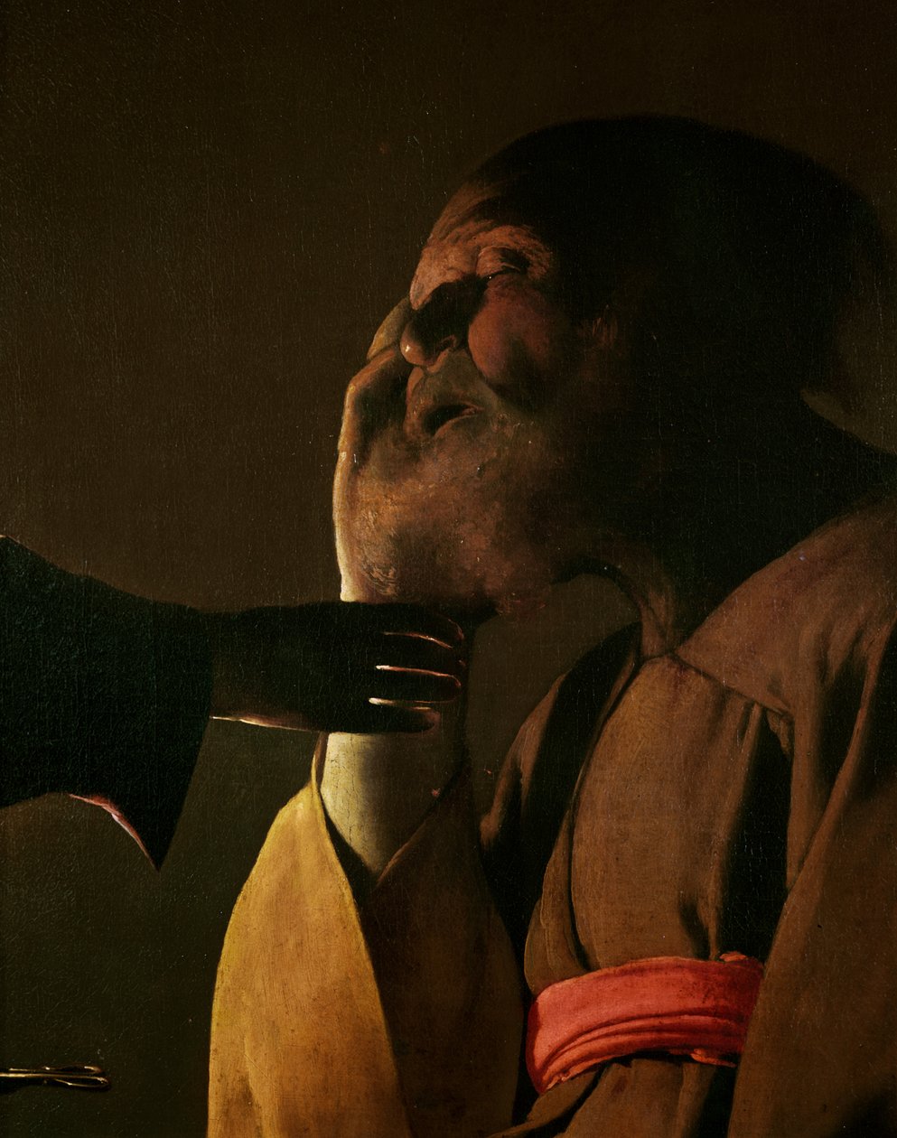 Jozef en de Engel (detail) door Georges de La Tour