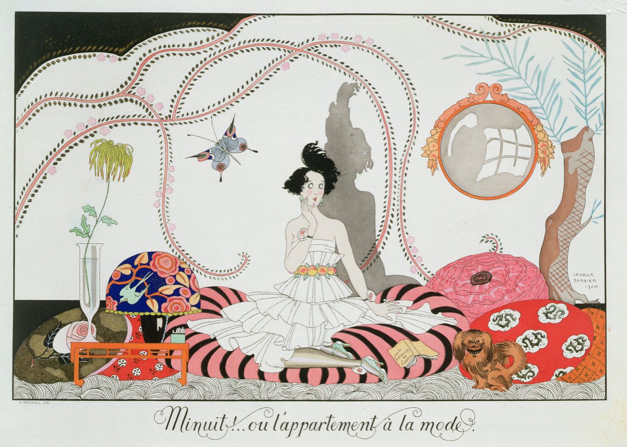 Middernacht! of Het Modieuze Appartement door Georges Barbier