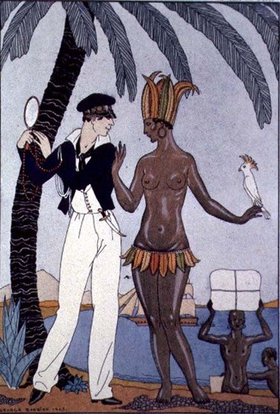 De Mooie Inheemse door Georges Barbier