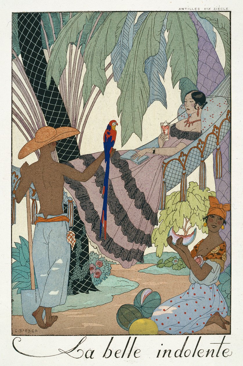 De luie schoonheid door Georges Barbier