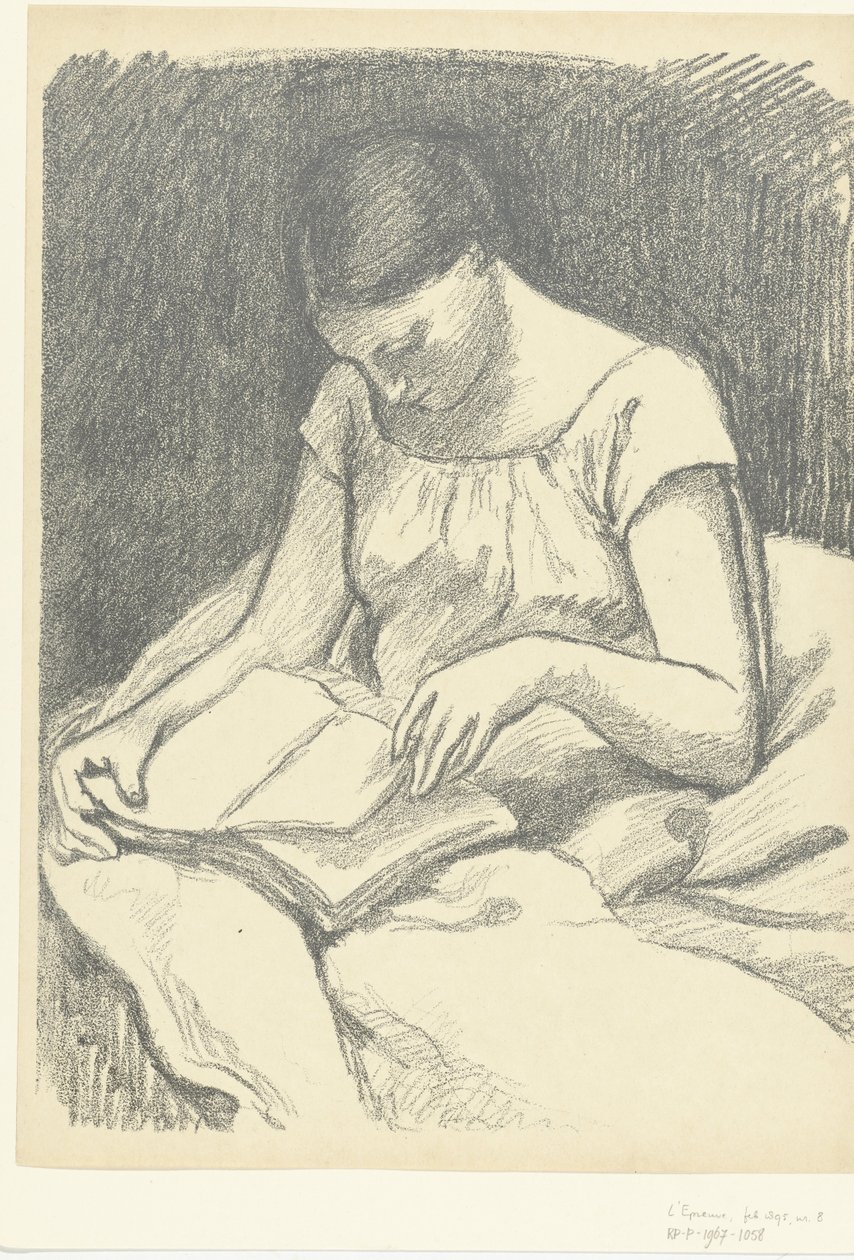 Lezende Vrouw door Georges Daniel de Monfreid