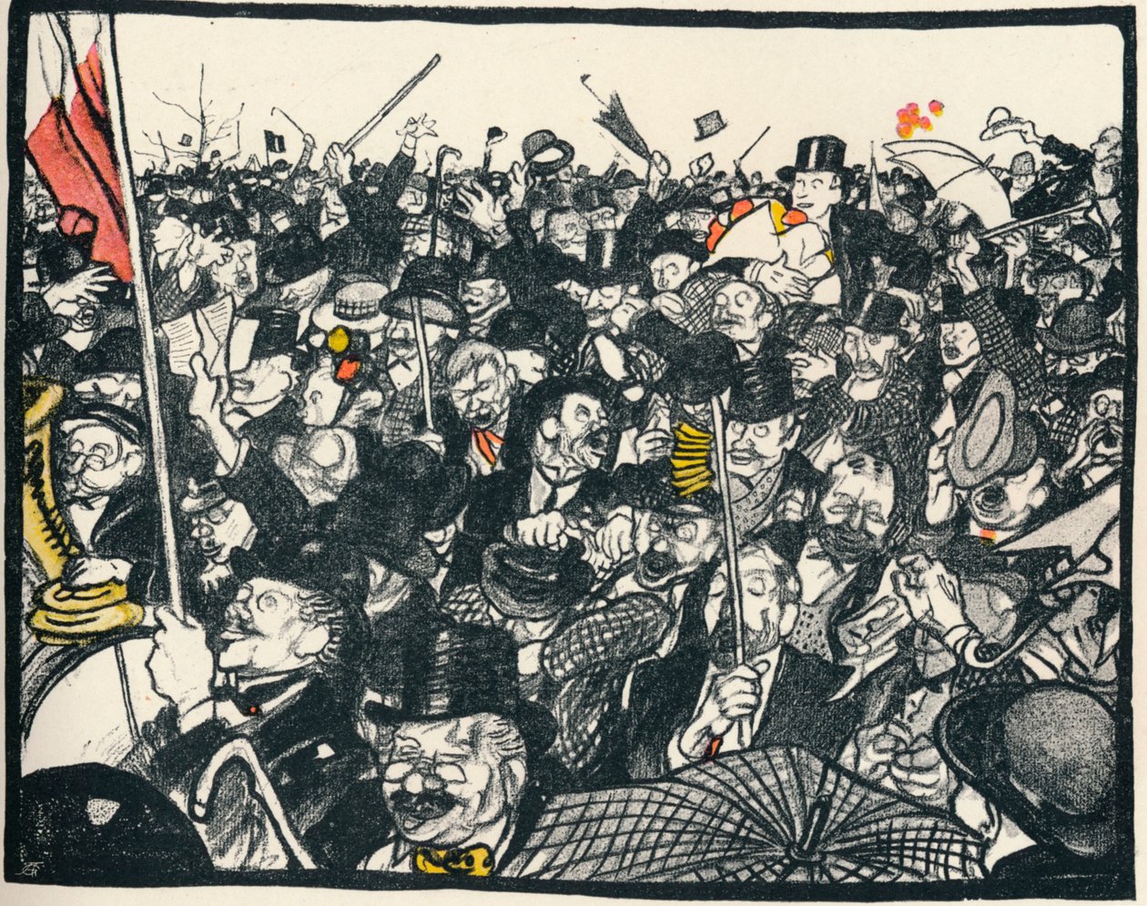 Le Triomphateur Aux Elections, ca. 1911 door Georges Dupuis