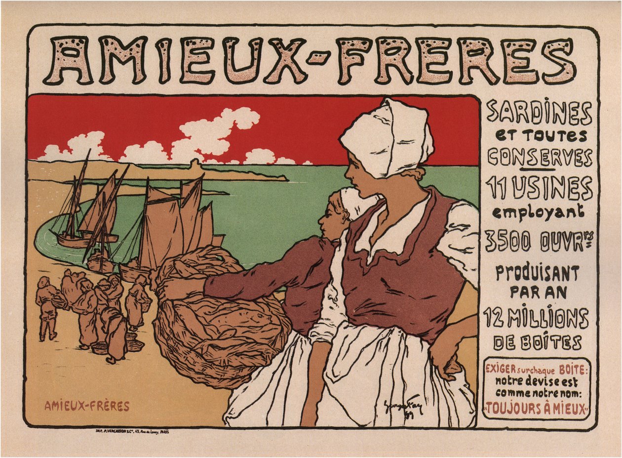 Amieux Frères Poster, 1899 door Georges Fay