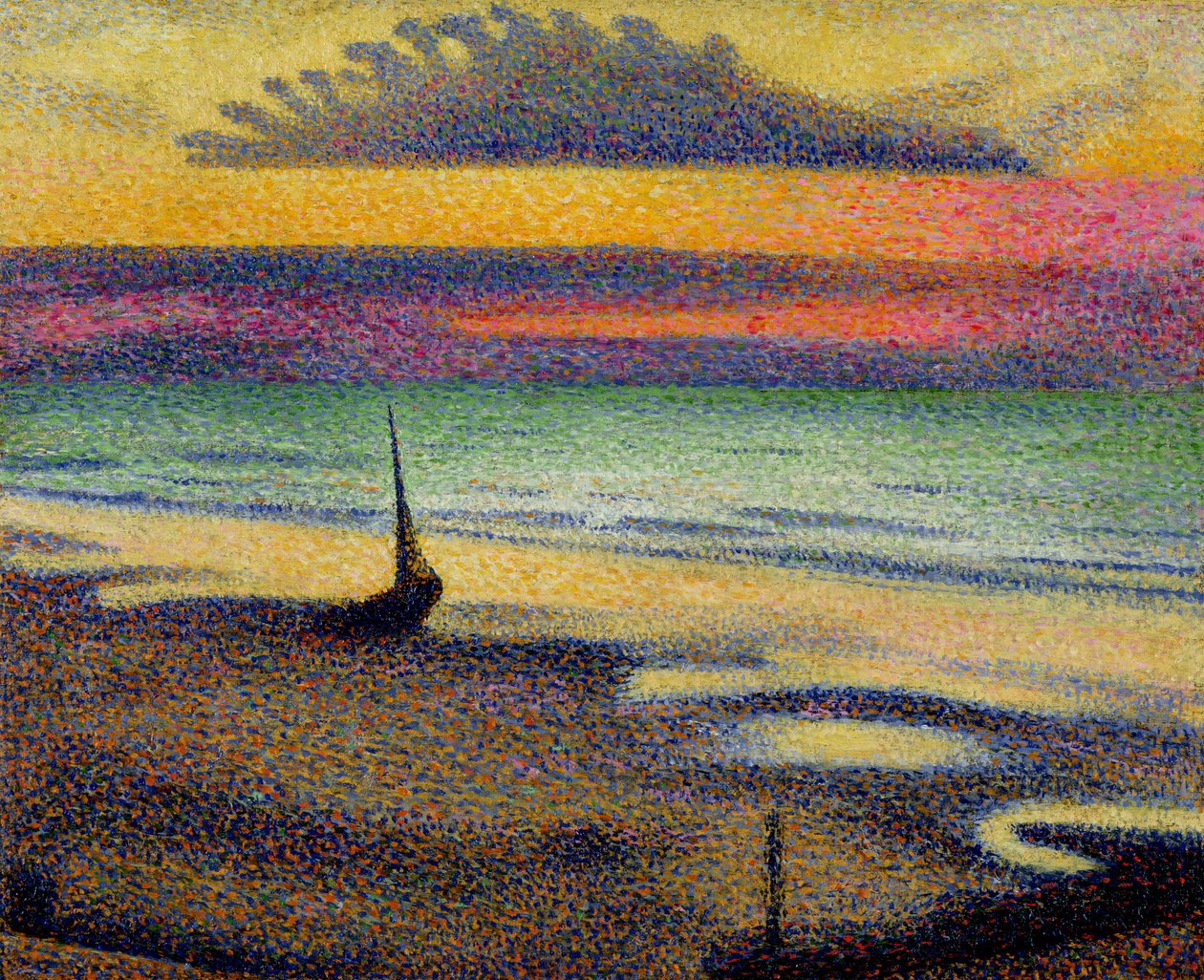 Het Strand van Heist, 1891-92 door Georges Lemmen