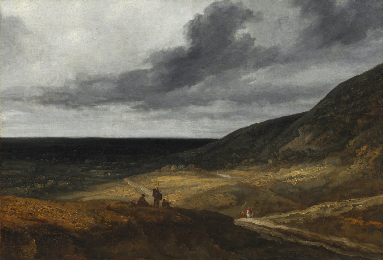 Landschap nabij Parijs, c. 1840 door Georges Michel