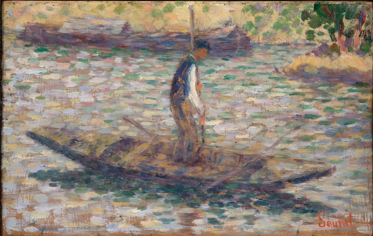 Een visser door Georges Seurat