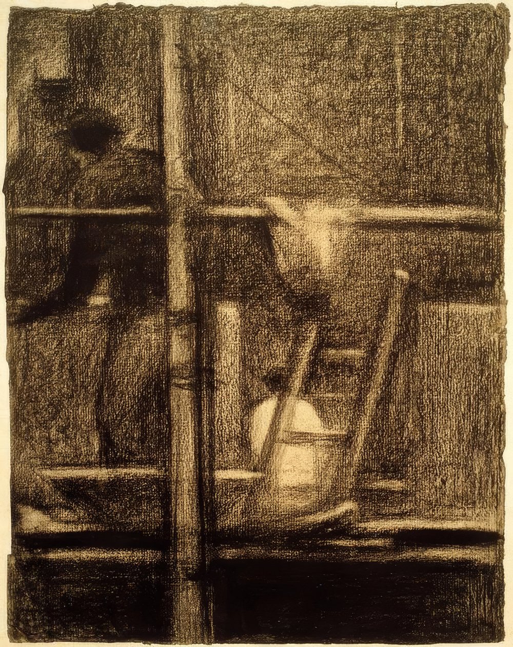 De steiger door Georges Seurat