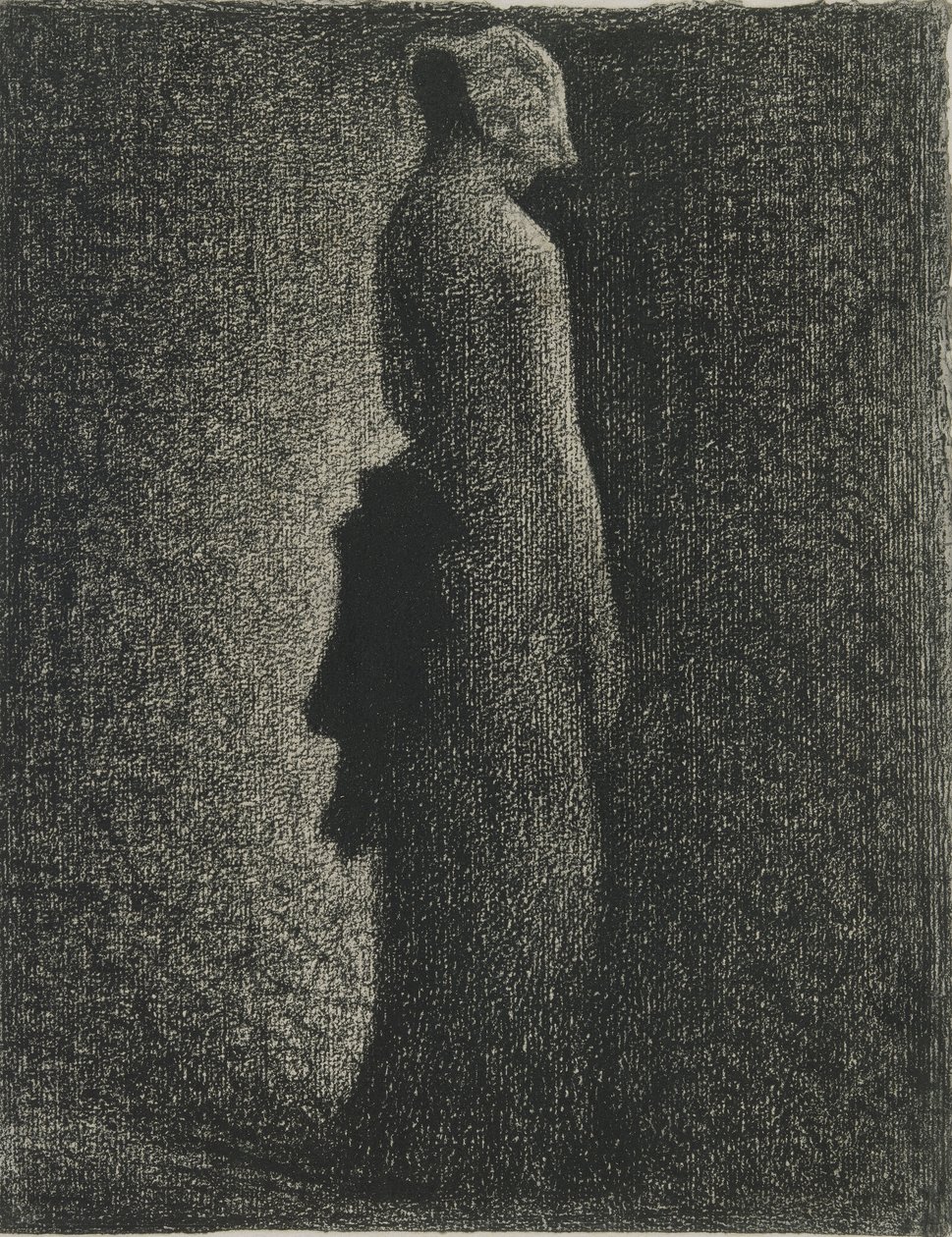 De zwarte stropdas door Georges Seurat