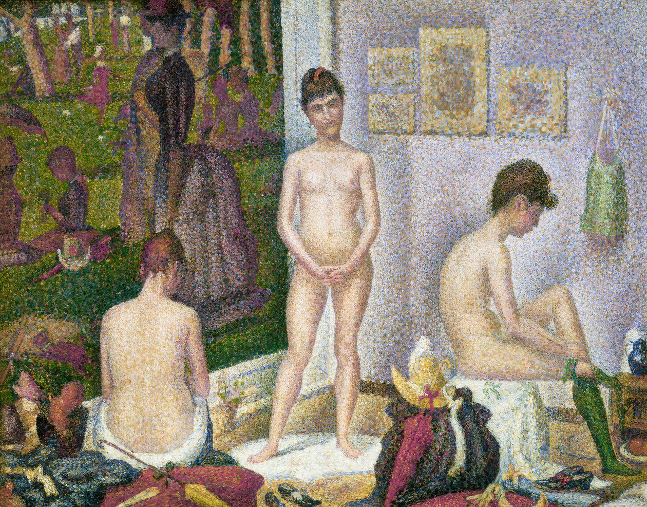 De poseuses (kleine versie) door Georges Seurat
