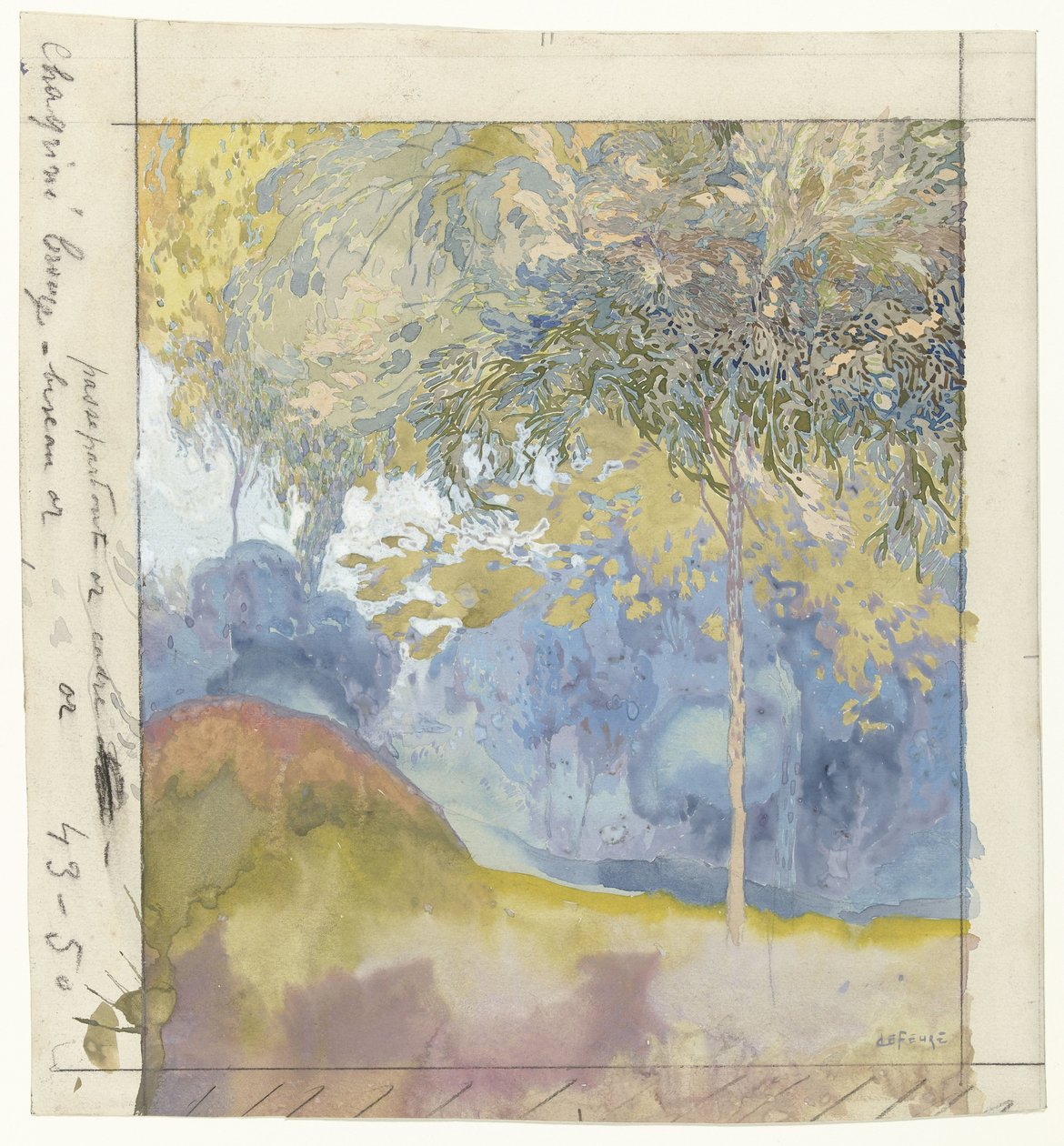 Boomrijk landschap door Georges de Feure