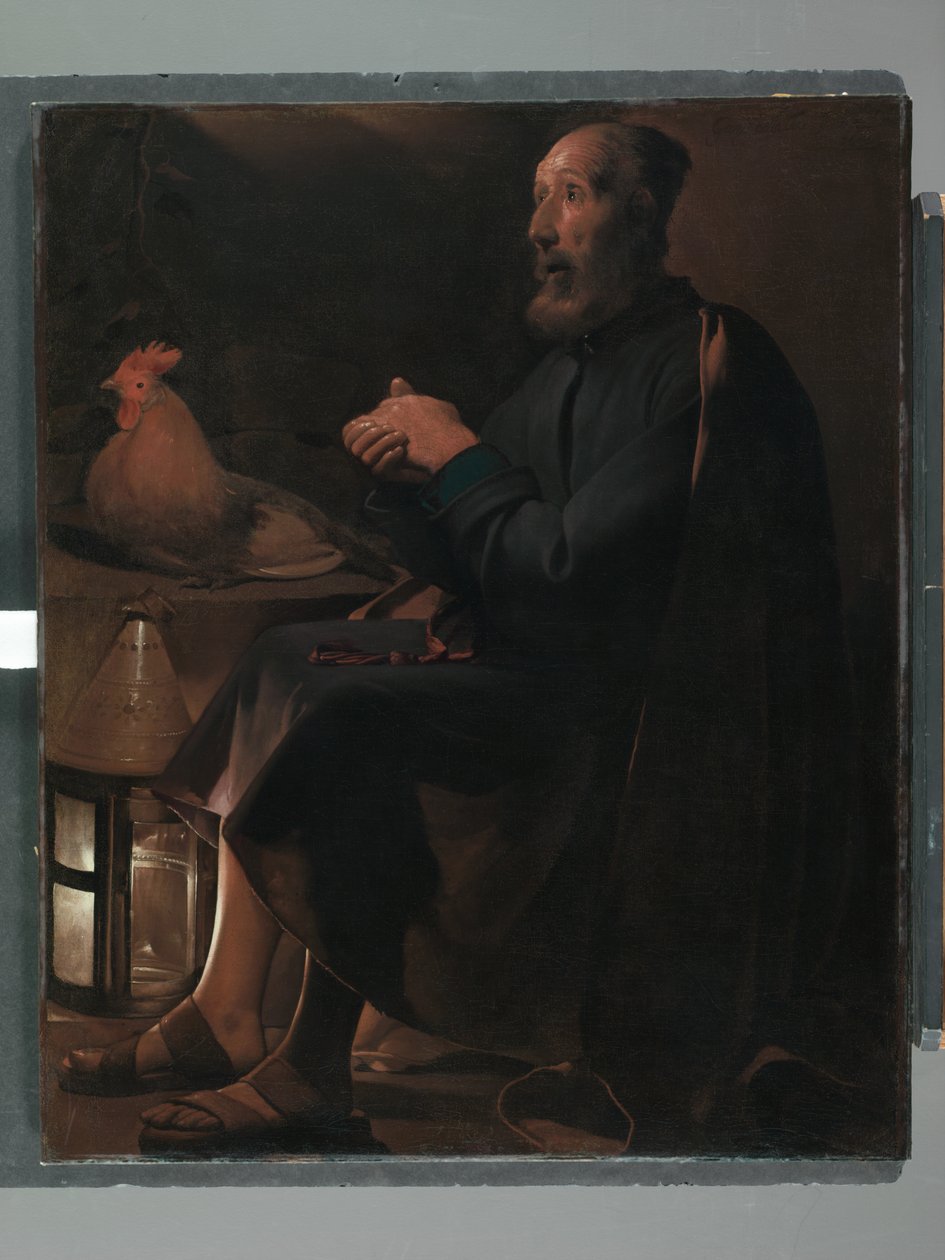 Sint-Petrus berouwvol door Georges de La Tour