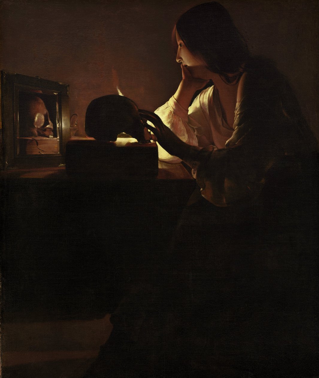 The Repentant Magdalen door Georges de La Tour
