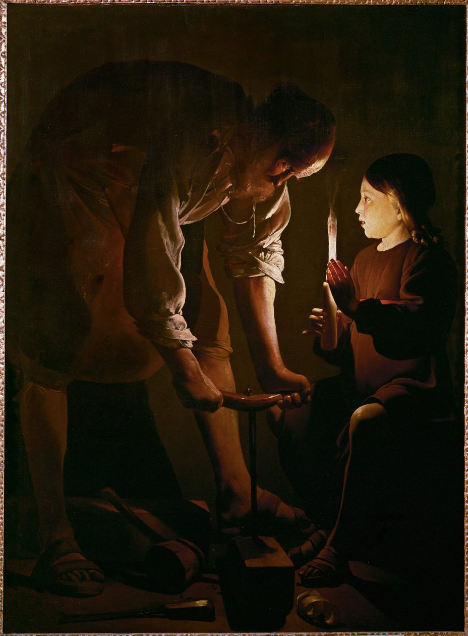 Sint Jozef Timmerman ... door Georges de La Tour