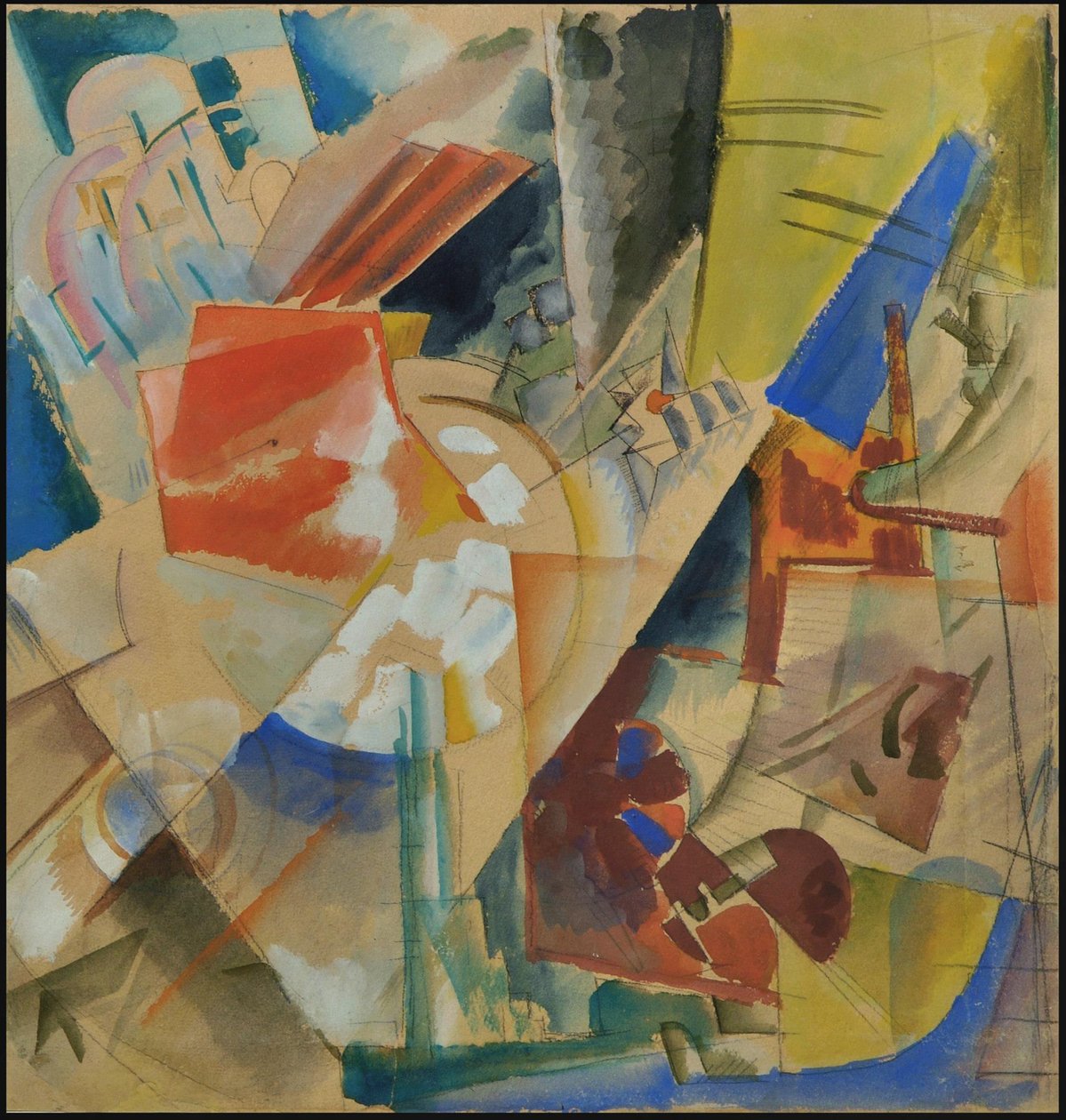 Constructieve compositie. 1919 door Georgy Alexandrovich Echeistov