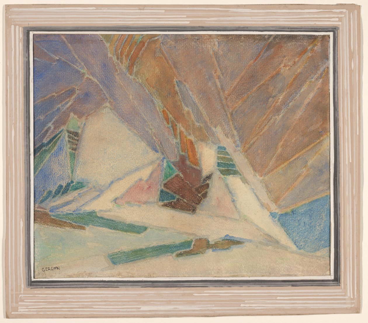 Titel onbekend door Ger Ladage (signed by artist)