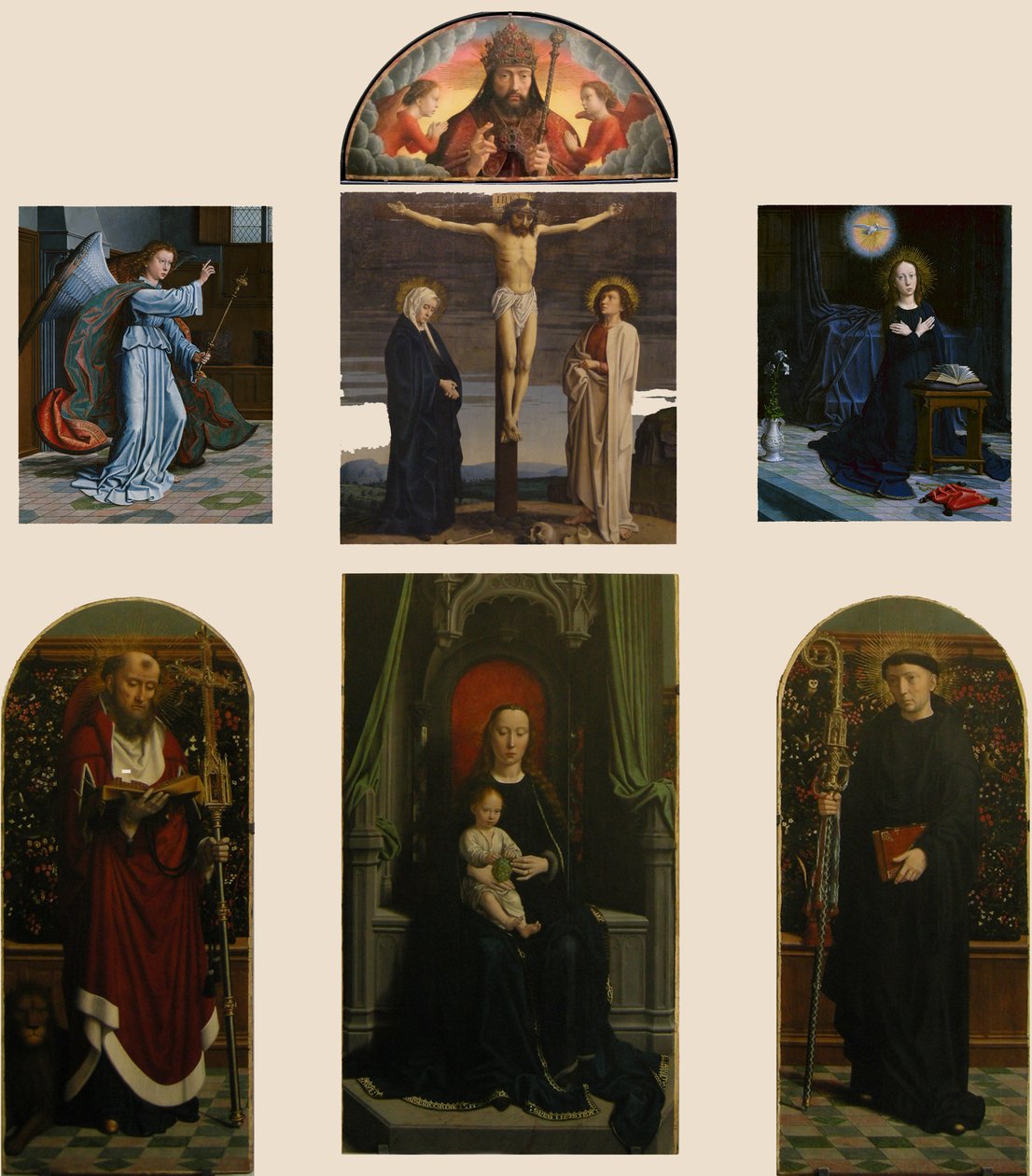 Cervara drieluik door Gerard David