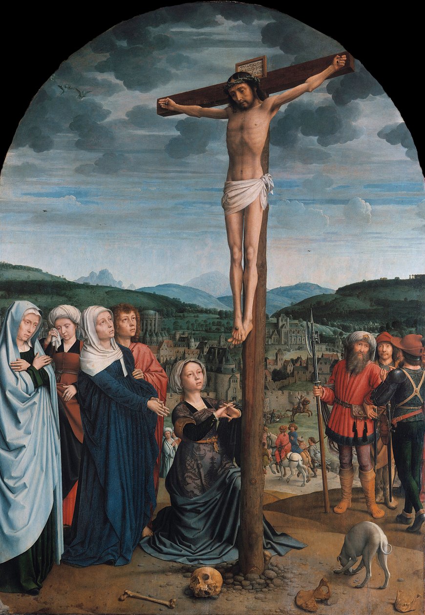 Christus aan het kruis door Gerard David