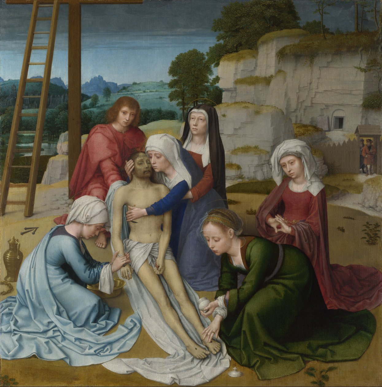 De rouw over de dode Christus door Gerard David