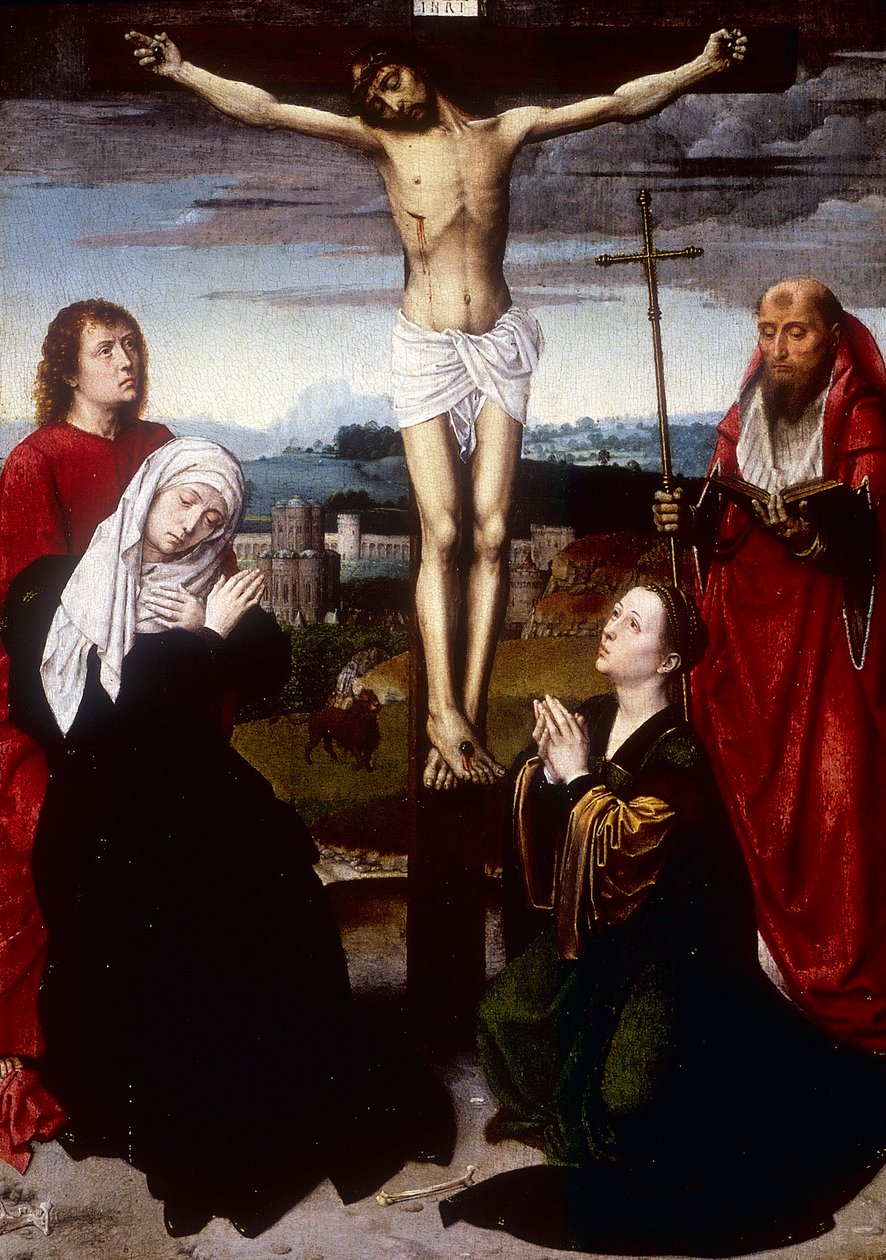 Kruisiging, begin 16e eeuw door Gerard David
