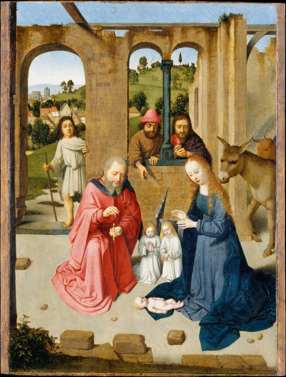 De geboorte van Christus door Gerard David