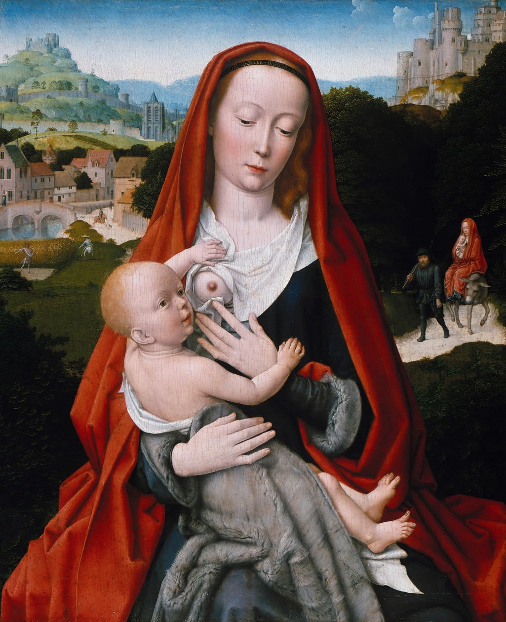 Maagd en kind, ca. 1490 door Gerard David