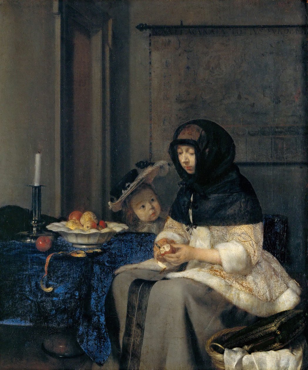 De Appelschiller door Gerard Ter Borch the Younger