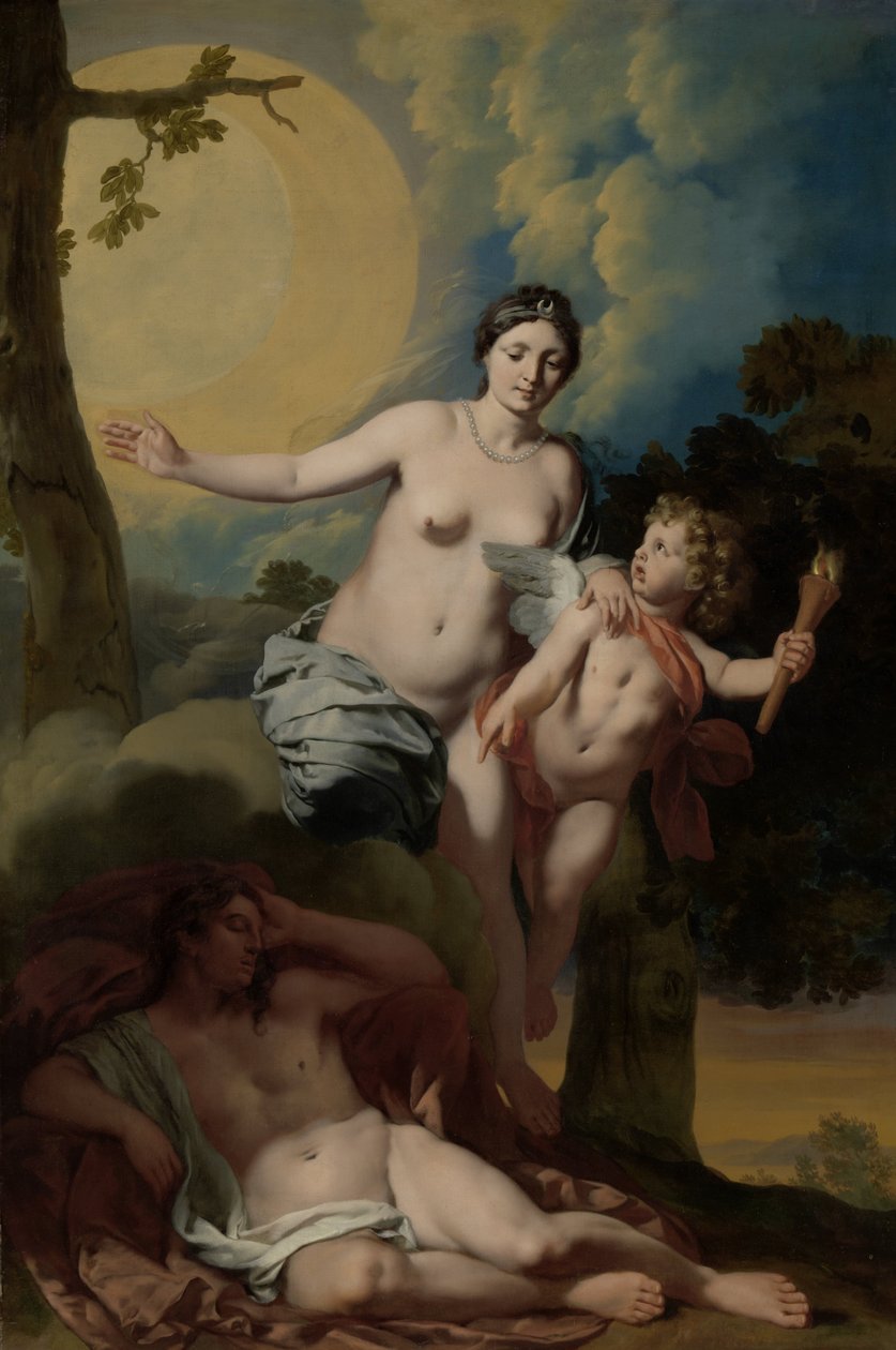 Selene en Endymion door Gerard de Lairesse