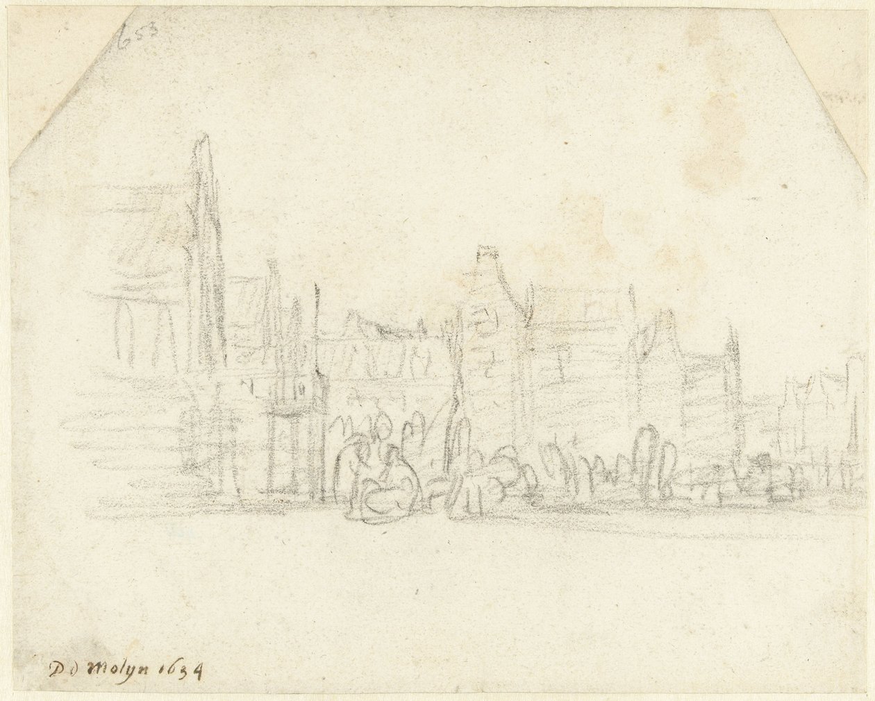 Grote Markt te Haarlem door Gerard ter Borch (II)